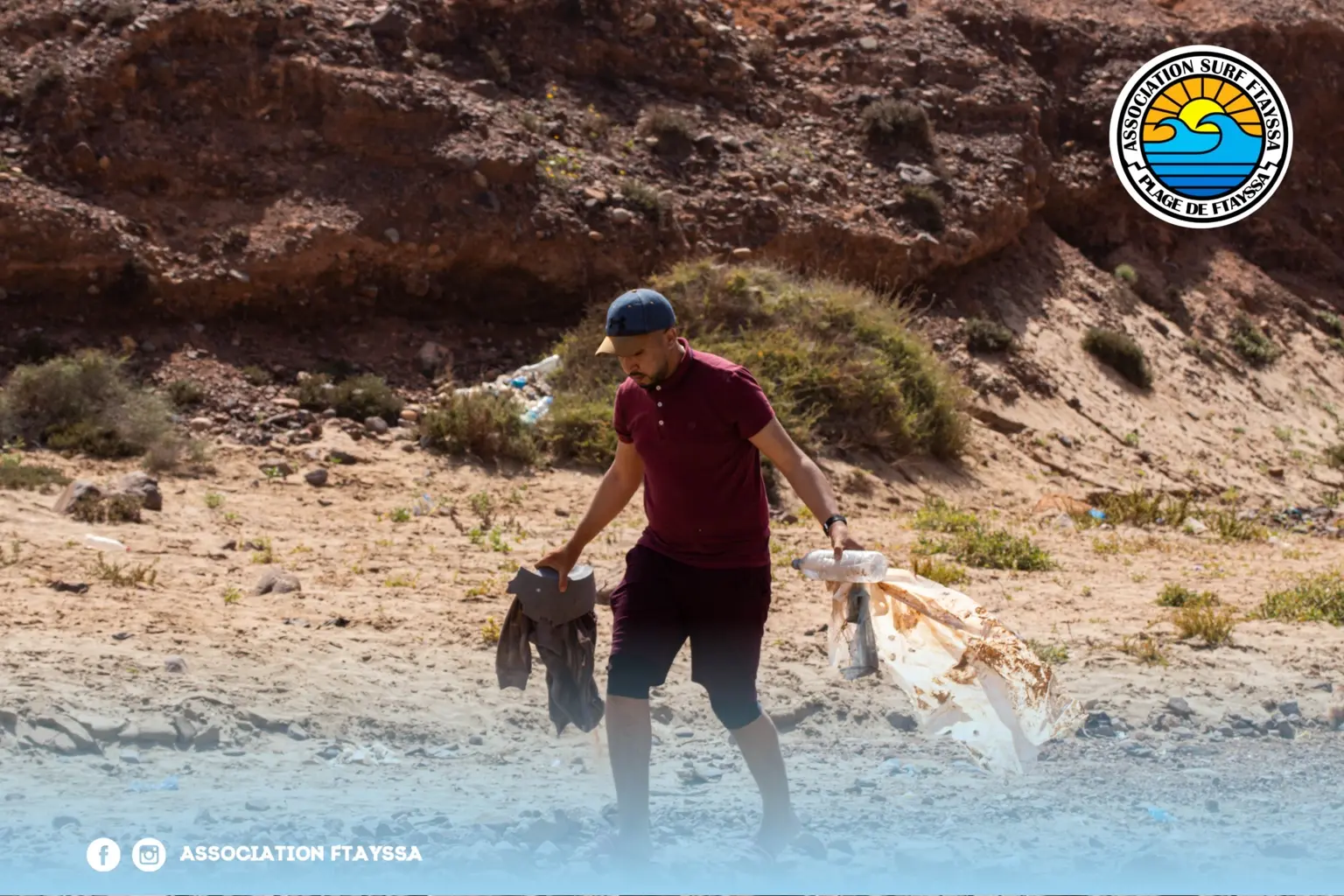 Action environnementale à la plage Ftayssa